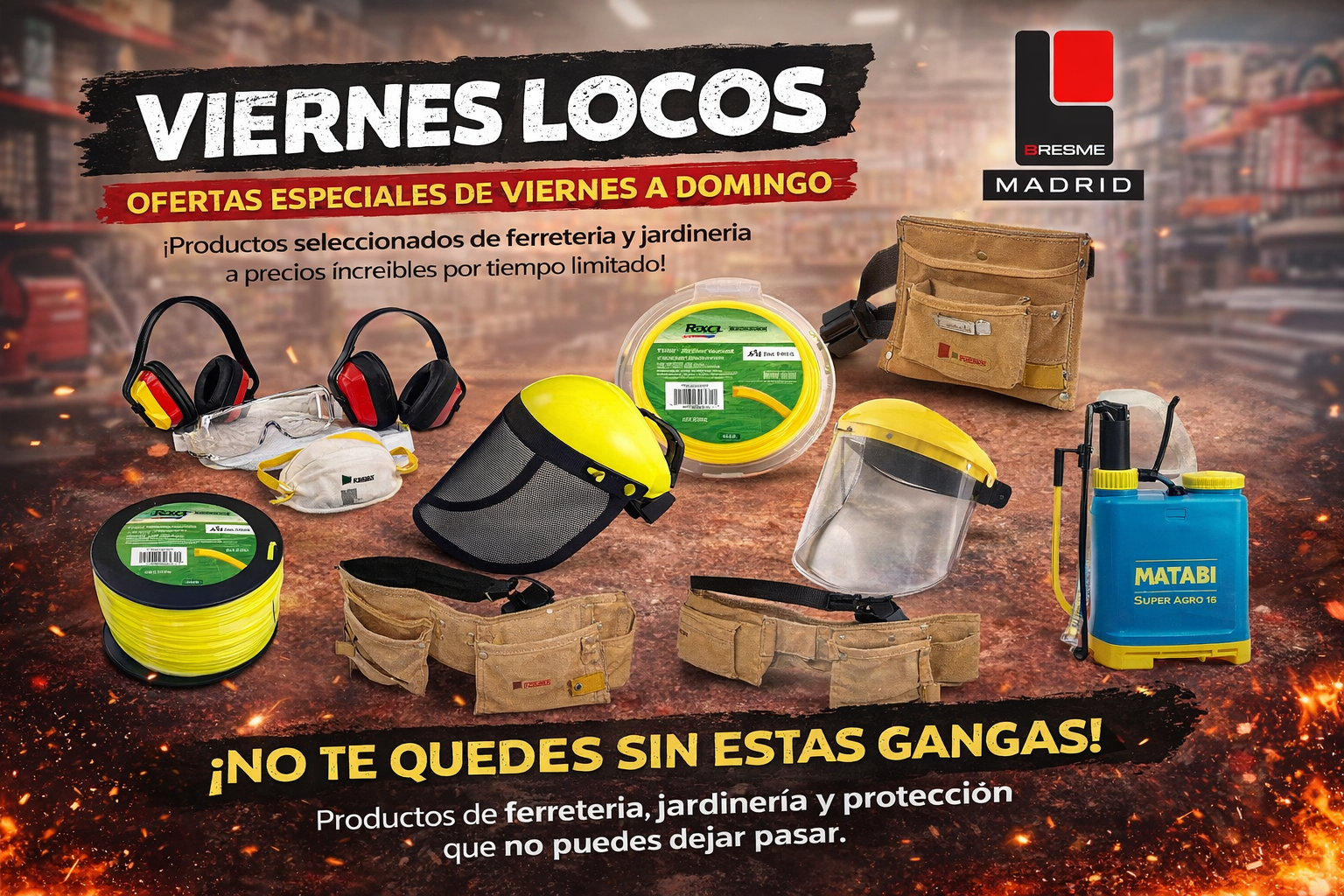 Viernes Loco Bresme - ofertas en ferretería y jardinería